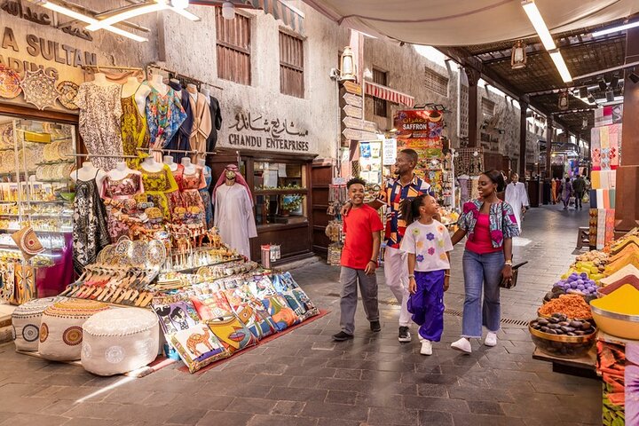 Private Old Dubai Souks Walking Tour with Abra Ride & Transfers