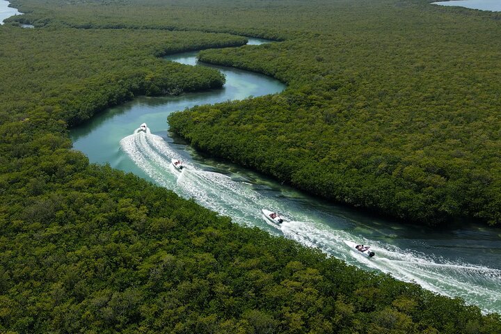 Reef Snorkeling & Jungle Speedboat Adventure with Mayan Ceremony