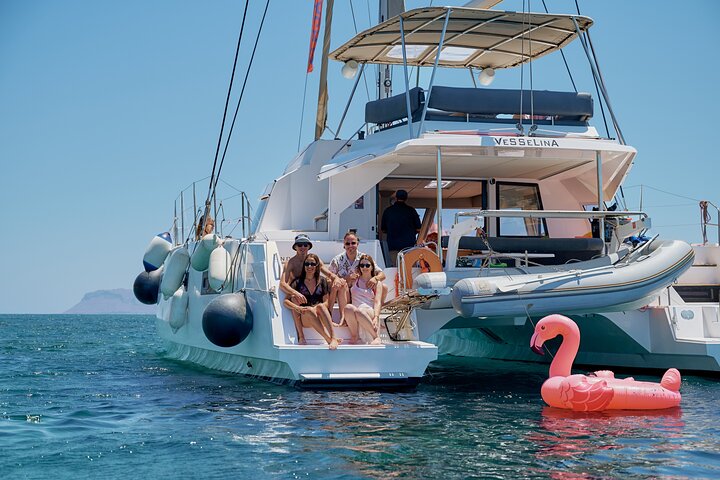 Chania Morning Catamaran Cruise with Premium Lunch & Drinks