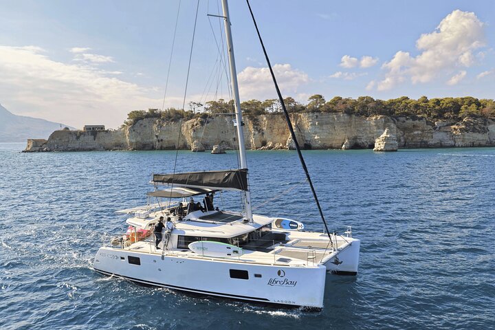 Premium Catamaran Cruise to Marathi Bay with Lunch from Chania
