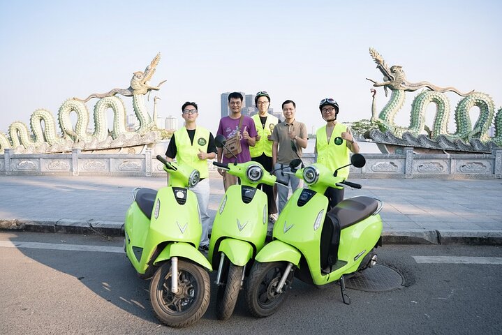 Hanoi Electric Scooter City Tour Train Street and Local Life