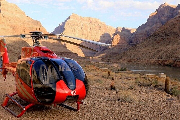 Grand Canyon West Rim Helicopter and Boat Tour by Luxury Car