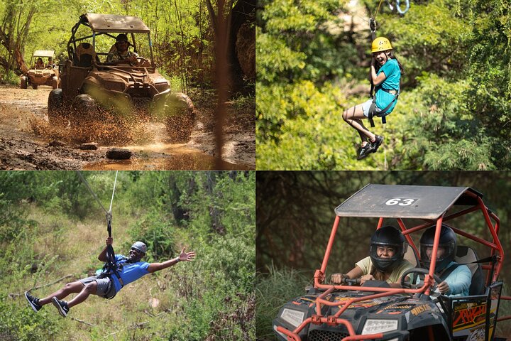 Off-Road ATV & 3 Zipline Combo (Optional Waikiki Shuttle)