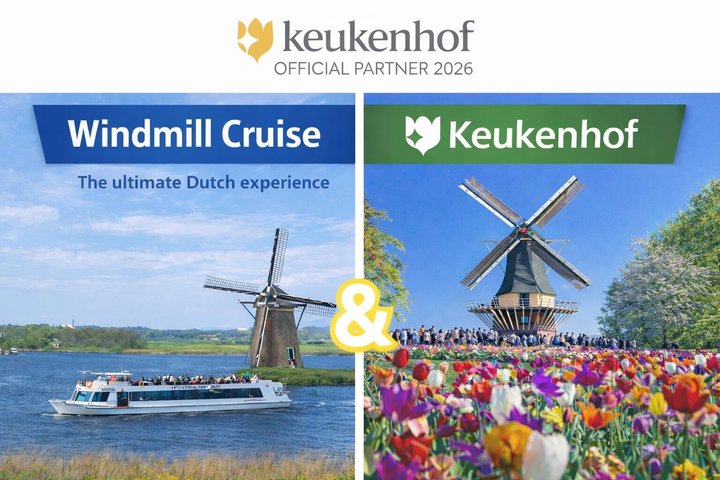 From Amsterdam: Keukenhof Gardens & Windmill Cruise Tour
