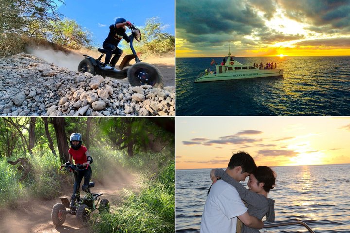 Oahu: Off Road Stand UP ATV and Sunset Cruise Combo Experience