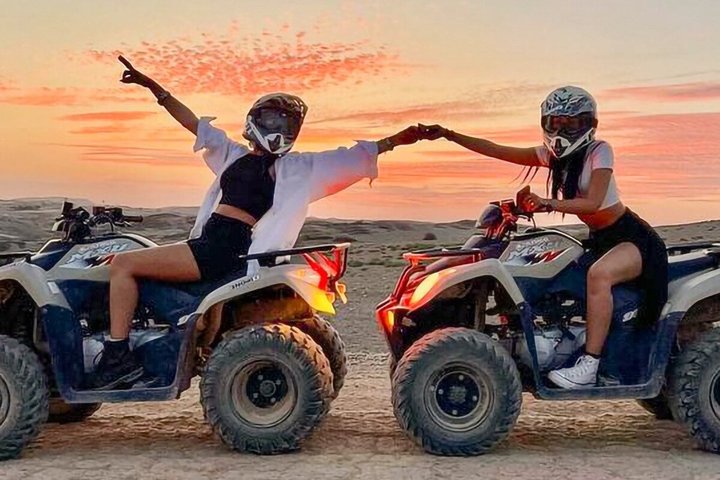 Agafay Desert Sunset Quad Bike Adventure & Dinner from Marrakesh
