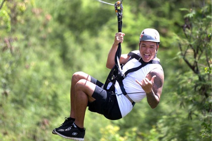 6 Zipline Adventure at Coral Crater (Optional Waikiki Shuttle)