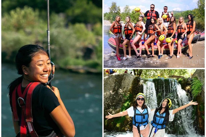 Alanya 3 in 1 Combo Full Day Tour Rafting Zipline Quad Bike