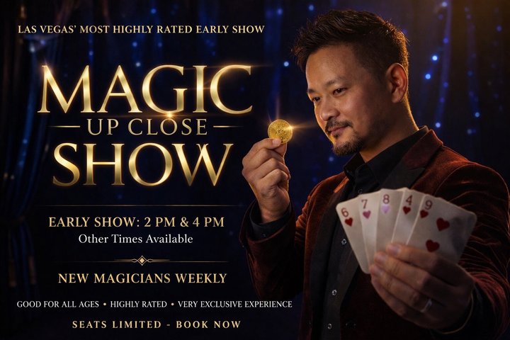 Magic Up Close Early Show at Las Vegas Magic Theater