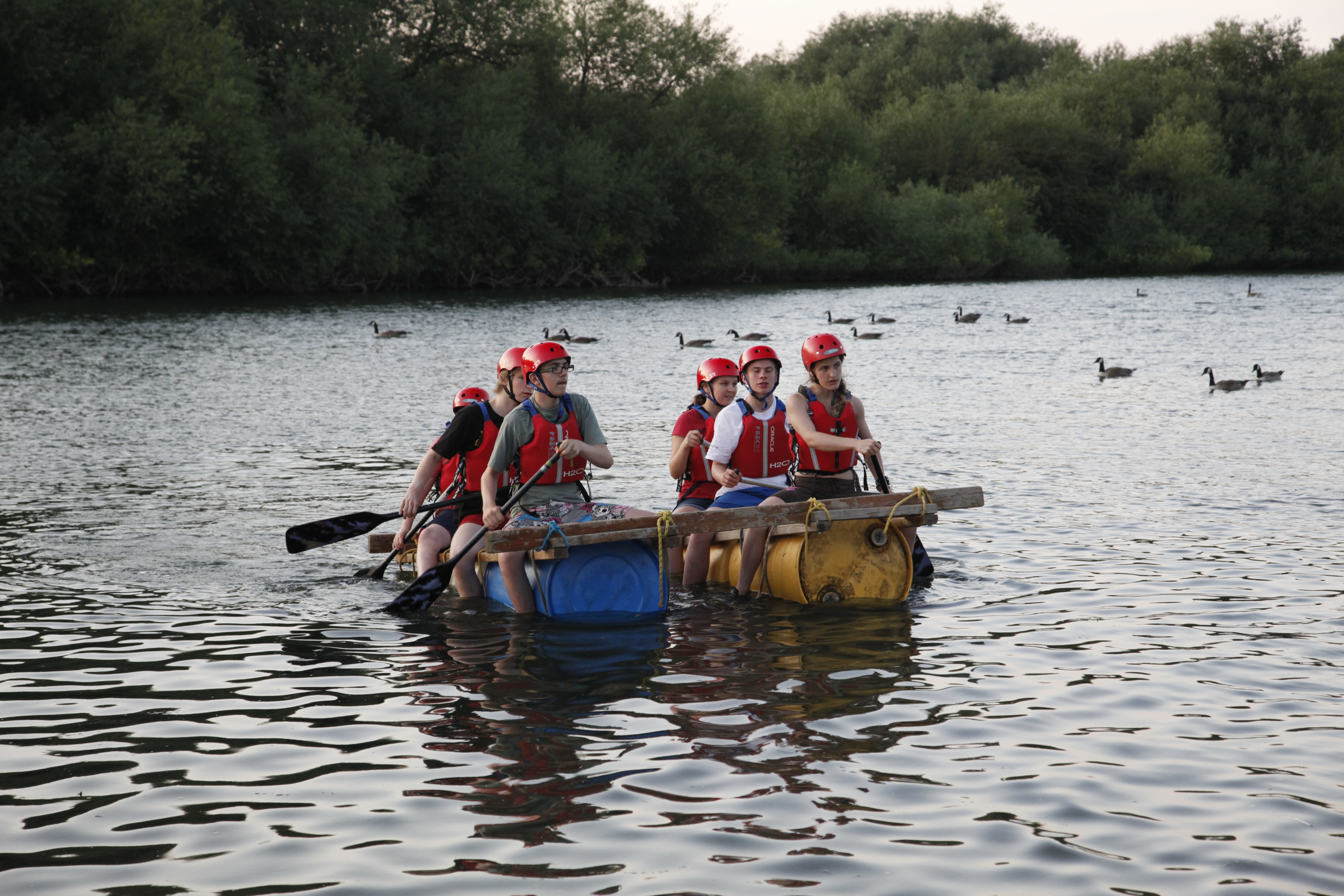 Youth Group - Raft Building