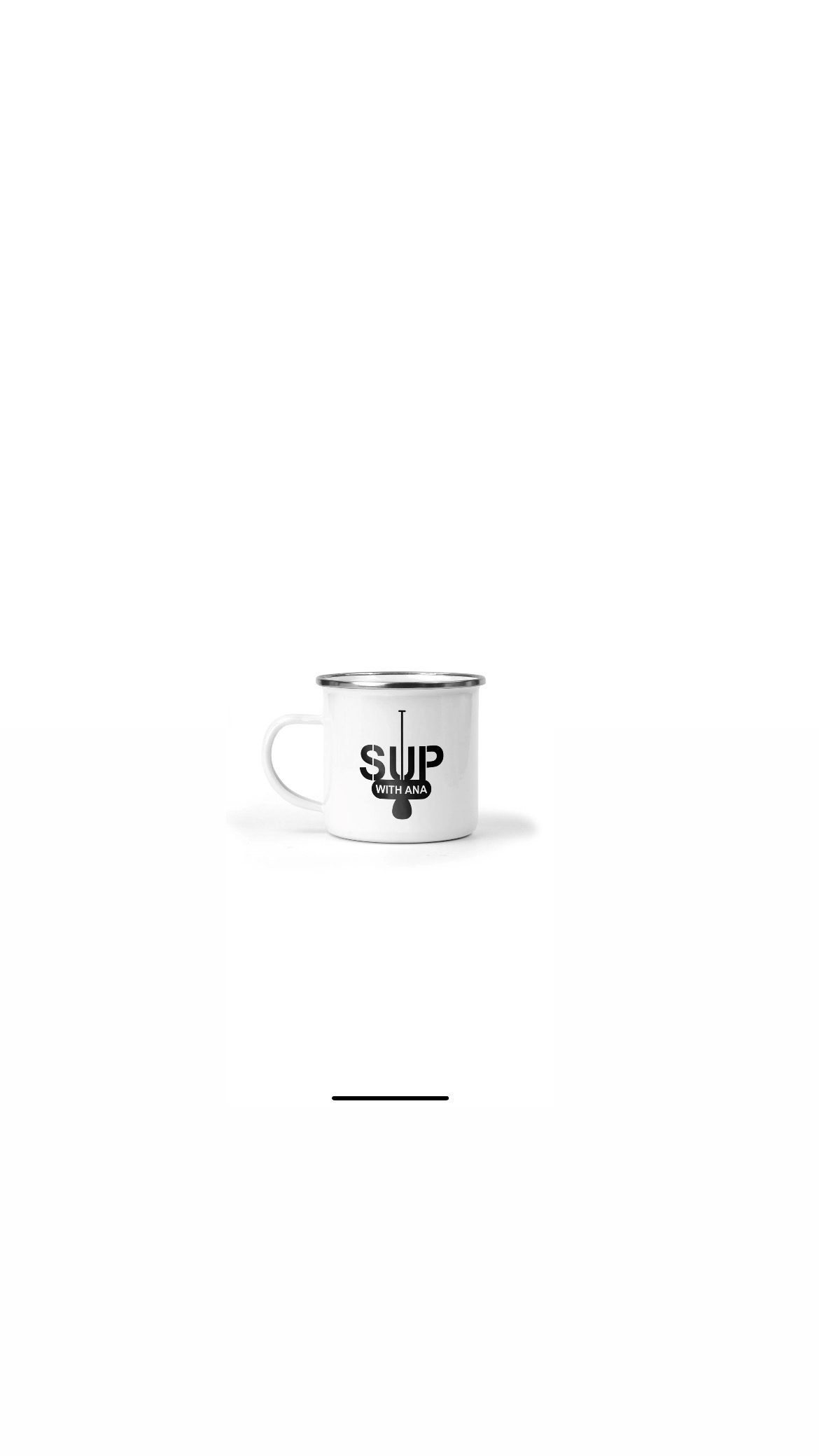 SUP with Ana Enamel Mug 