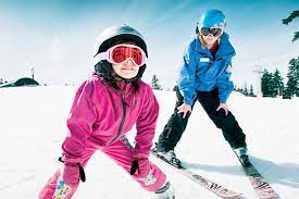 Kids ski Improver lesson age 7 - 16